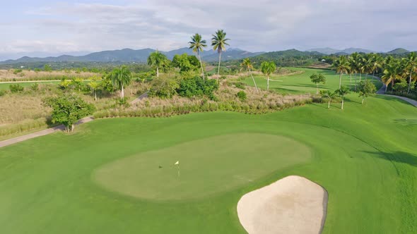 Immaculately contained fairways and greens of Vistas Golf and Country Club