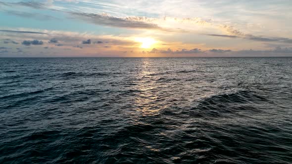 Cloudy Sunset at Sea Turkey Alanya 4 K