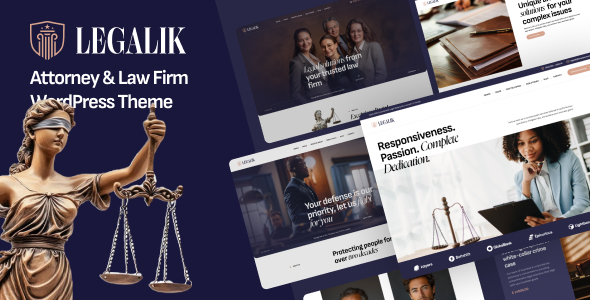 Legalik - Attorney & Law Firm WordPress Theme