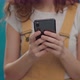 Close Up  Video of Young Woman Using a Smartphone - VideoHive Item for Sale