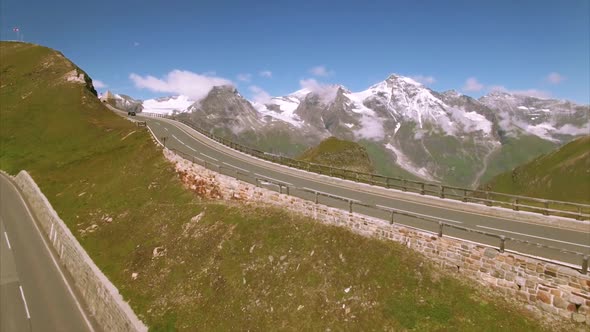 Scenic Grossglockner road in Austria