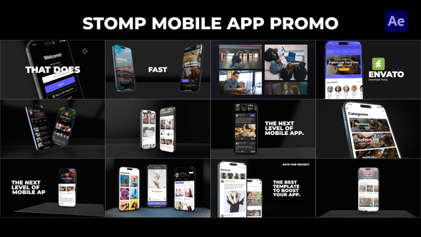 Stomp Mobile App Promo – iOS and Android