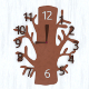 Tree Wall Clock and Base Mesh - 3DOcean Item for Sale