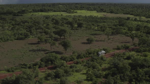 Africa Mali Cargo Truck Aerial View