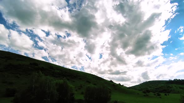 UHD Mountain Meadow Timelapse at the Summer