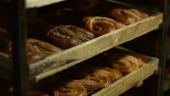 Fresh Buns. Dessert From the Oven.