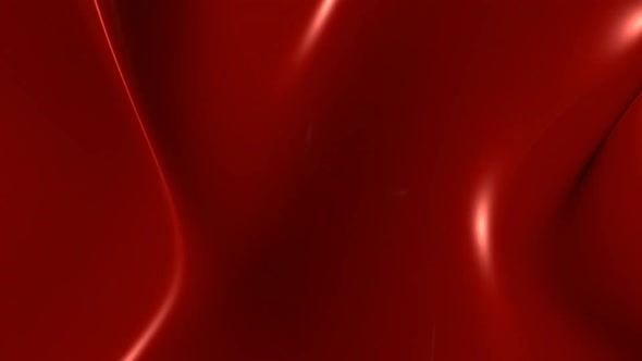 Abstract Caustic Shiny Thick Red Fluid Reflecting Light - 1080p