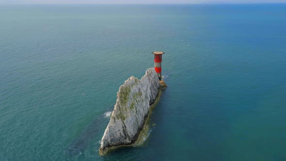 The Needles on the Isle of Wight From the Air