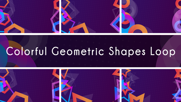 Colorful Geometric Shapes Backgrounds