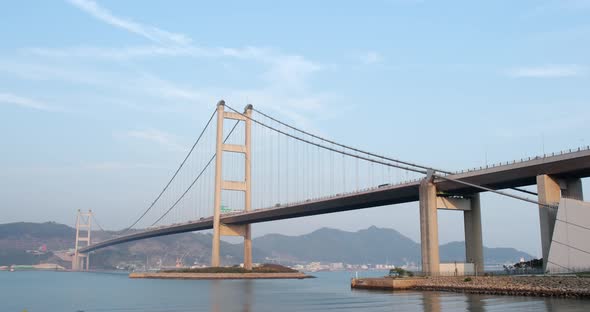 Hong Kong Tsing Ma bridge