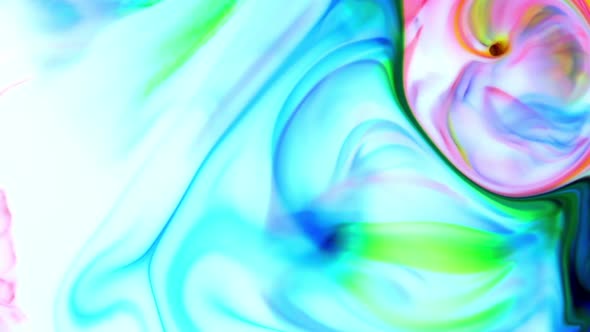 Hypnotizing In Detailed Surface Colorful Paint Spreads 33
