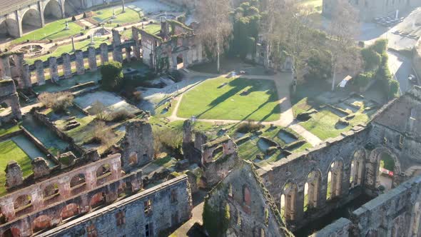 Aerial View of Villers Abbey Ruins, Belgium