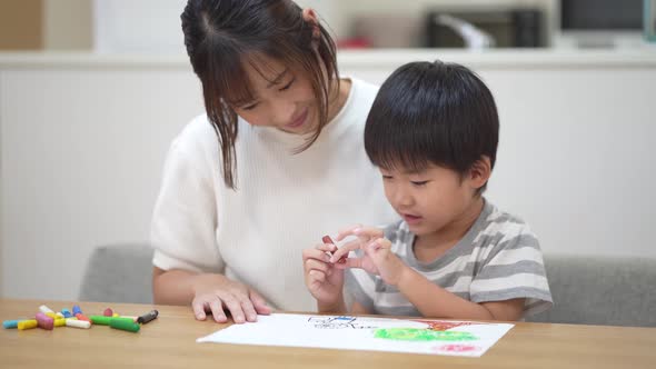 Parent and child to draw