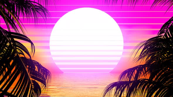 Retro Palm Trees alt