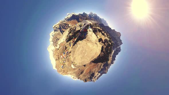 360 VR Gokyo Ri Mountain Top