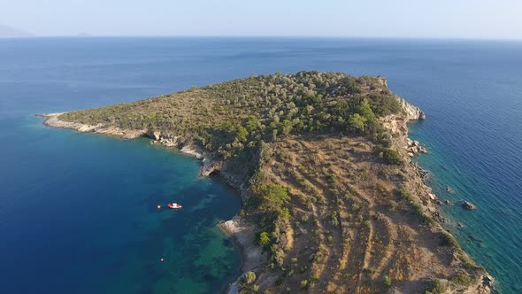 Over the Peninsula of an Island