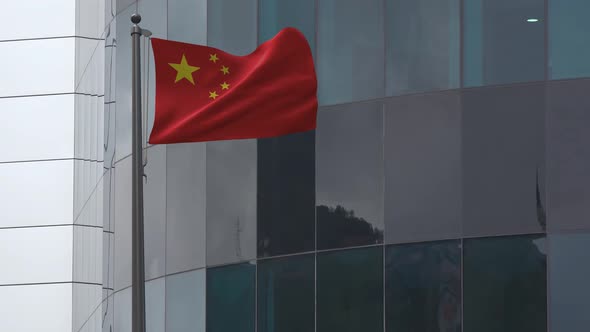 China Flag  Background 4K