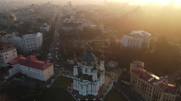 Aerial View From a Drone of St