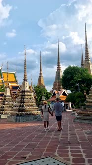 Wat Pho the Temple of the Reclining Buddha the Royal Temple in Capital City Bangkok Thailand