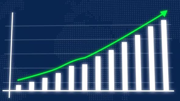 Financial Growth Chart & Business Success Concept