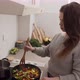 Woman cooking vegetables on the stove for dinner. Health and organic food. Weightloss - VideoHive Item for Sale