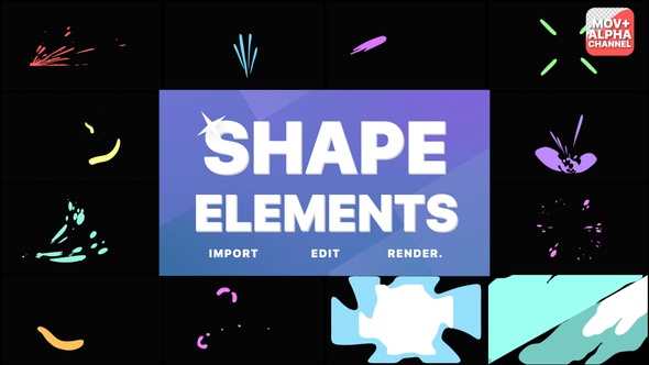 Shape Elements Pack | Motion Graphics alt