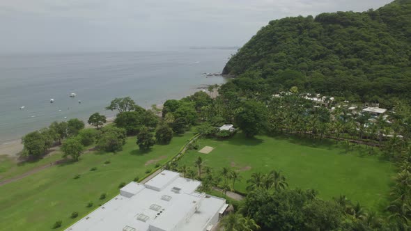 Wonderful jungle beach and boats