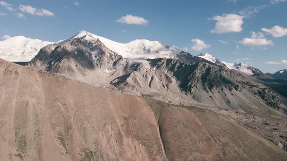 Aerial Landscape of Mountain Valley in Kazakhstan