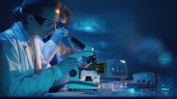 Scientists are Analyzing Samples in Medical Research Laboratory alt