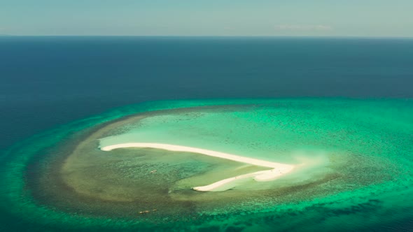 Tropical Island with Sandy Beach. Camiguin, Philippines