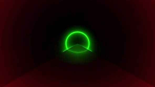 Flight Inside Tunnel, Neon Light Abstract Background (1)