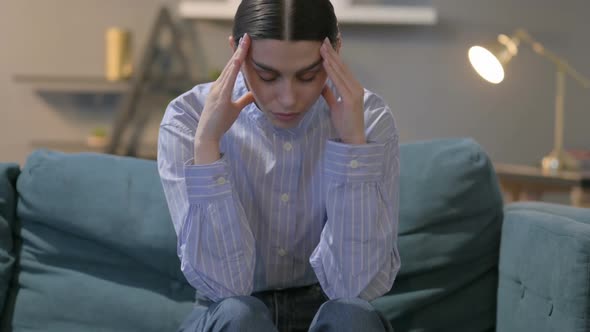 Portrait of Hispanic Woman Feeling Worried