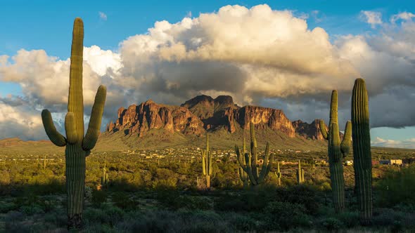 Superstition Mountains Sunset