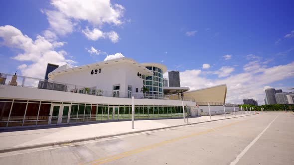 Back Side Of The Ftx Arena Downtown Miami Fl