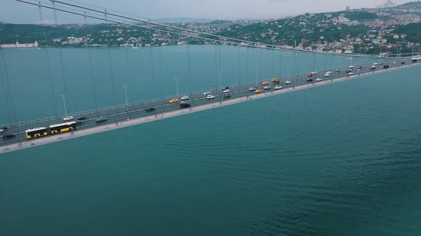 Traffic On The Bosphorus Bridge