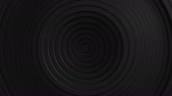 Black abstract pattern of circles with the effect of displacement