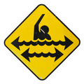 Dangerous swimming sign - PhotoDune Item for Sale