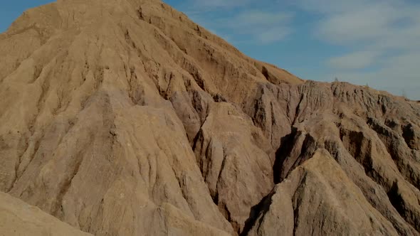 Close-up Shooting of Sandy, Desert Mountains and Rocks in Nature.