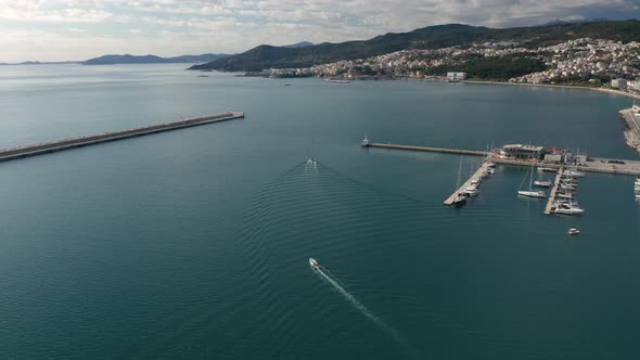 The marina at Kavala, Greece 