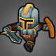 Low Poly Medieval Knight  - 3DOcean Item for Sale