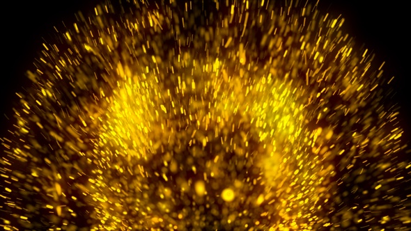 Golden Particles Explosion V3