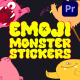 Emoji Monster Stickers for Premiere Pro - VideoHive Item for Sale