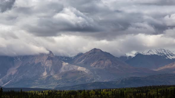 Canadian Rocky Mountain Landscape Time Lapse.