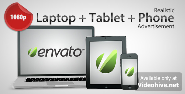 Laptop + Tablet + Phone Advertisement