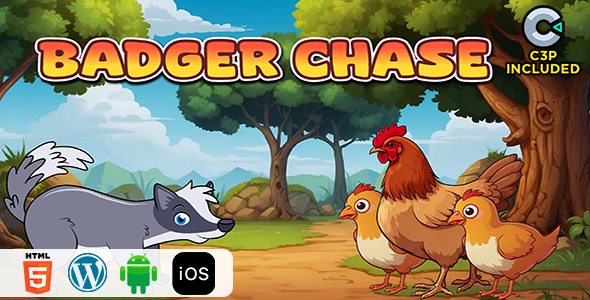 Badger Chase HTML5 Construct 3 Game