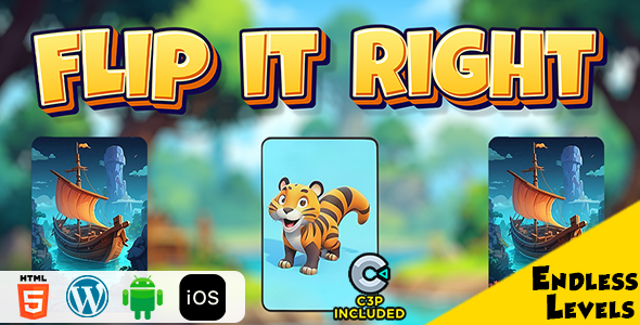 Flip It Right HTML5 Construct 3 Game
