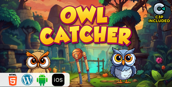 Owl Catcher HTML5 Construct 3 Game