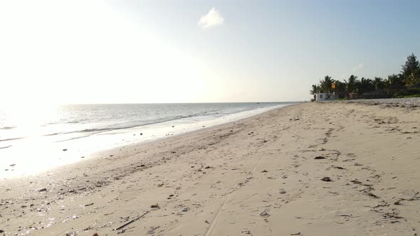 Indian Ocean Near the Shore of Zanzibar Tanzania