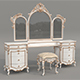 Classic European style Dressing Table 30 - 3DOcean Item for Sale
