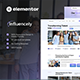Influencely - Influencer & Talent Agency Elementor Template Kit - ThemeForest Item for Sale